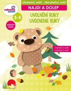 NAJDI a DOLEP uvolnění ruky - stíratelný sešit a samolepkami